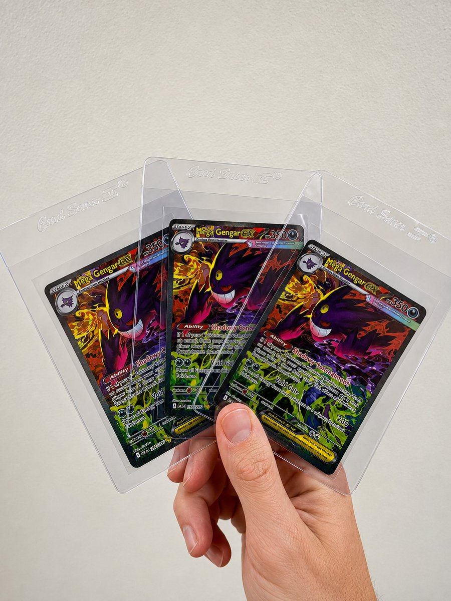 David__Pulls's tweet photo. 👻GIVEAWAY🖤

I’ve got these Mega Gengar ex cards sitting here and honestly..I’d rather give them to someone who’ll appreciate them.

So,one Pokémon fan is taking them home.

Follow + Like + RT +comment your favorite Pokémon.

Nothing complicated.Just sharing some Pokémon love.🍀 https://t.co/Wcgadk51ci