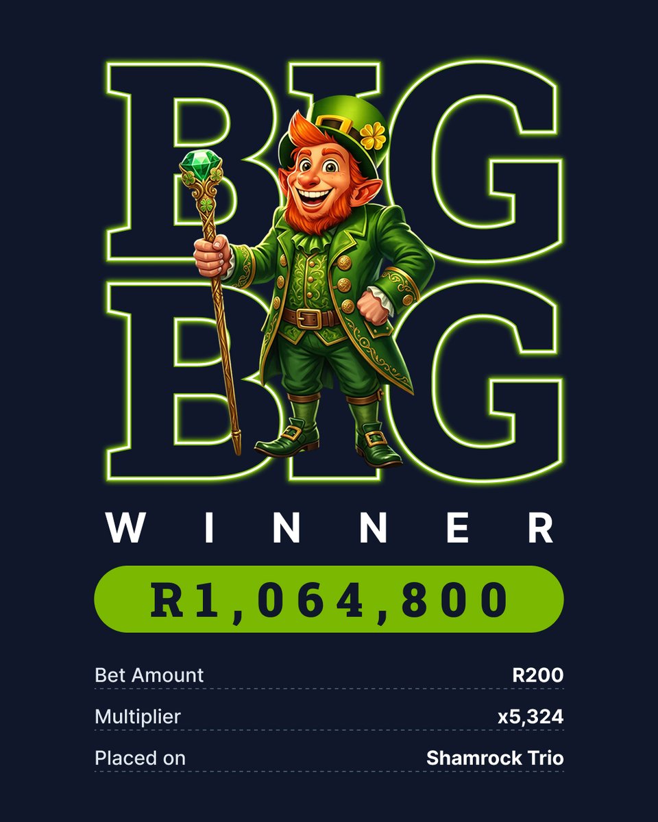 Playabets's tweet photo. The only thing greener than the shamrock? This payout. 💚

#Playabets #bigwin #onlinecasino https://t.co/Vvltkc4iHm