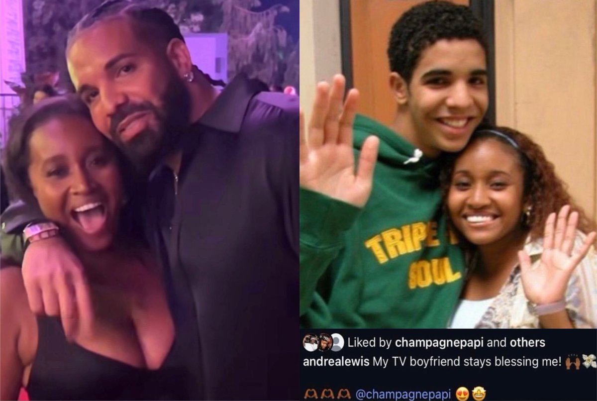 FearedBuck's tweet photo. Drake surprised the actress who played his girlfriend on Degrassi with $50,000 during his “Strong Women, Stronger Drinks” event https://t.co/XdZXJ9kFe7