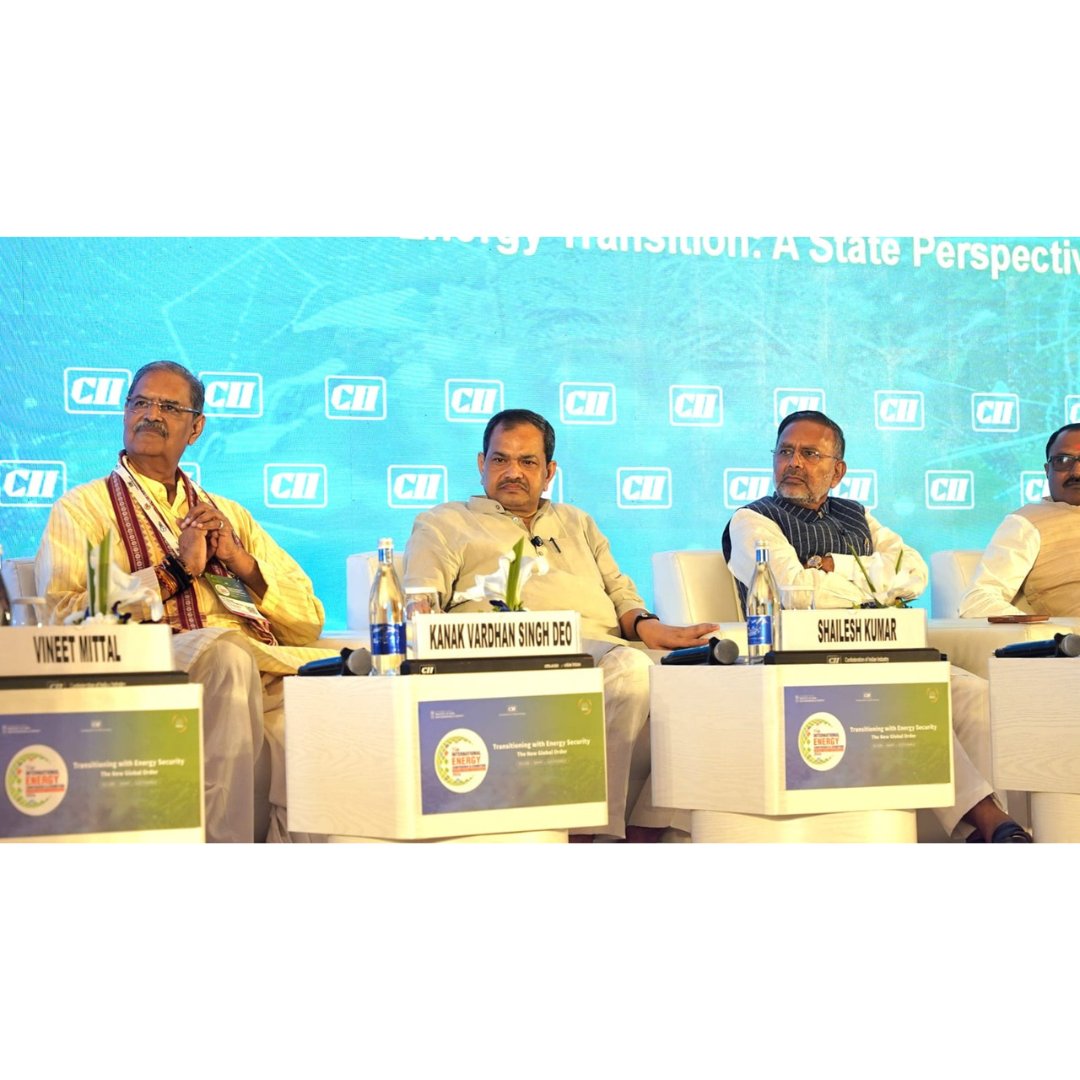 BiharEnergy's tweet photo. The 7th CII International Energy Conference & Exhibition -2026, themed "Transitioning with Energy Security – The New Global Order," brought together policymakers, industry leaders, and energy experts in New Delhi to deliberate on the future of India's energy transition.

As the State Partner, the Bihar Energy Department proudly participated in the conference. Hon'ble Energy Minister, Government of Bihar, Shri Shailesh Kumar alias Bulo Mandal, represented the State in the "State Ministers: Energy Transition – A State Perspective" session.

Addressing the gathering, the Hon'ble Minister highlighted Bihar's remarkable transformation in the power sector and reaffirmed the State's commitment to clean energy through initiatives such as PM Surya Ghar, PM-KUSUM, rooftop solar, and strengthening agricultural feeders, positioning Bihar as a preferred destination for sustainable investment and green growth.

The Hon'ble Minister also invited investors and industry leaders to not only invest in Bihar but also become partners in the State's growth story.

@MinOfPower @mnreindia 
@KumarBulo @IPRDBihar @EnergyBihar @FollowCII @PMSuryaGhar 

#BiharEnergy #BSPHCL #PowerSector #PoweringBihar
