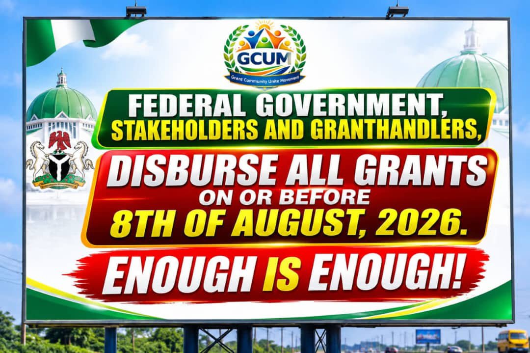 preciousgw2221's tweet photo. @GrantCommuUnite @officialABAT @PBATMediaCentre @IMFNews @WorldBankGroup @BBCWorld ALL WE ARE SAYING 

DISBURSE ALL GRANTS 

ON OR BEFORE 8TH OF AUGUST, 2026. https://t.co/WjTJNd9uJB
