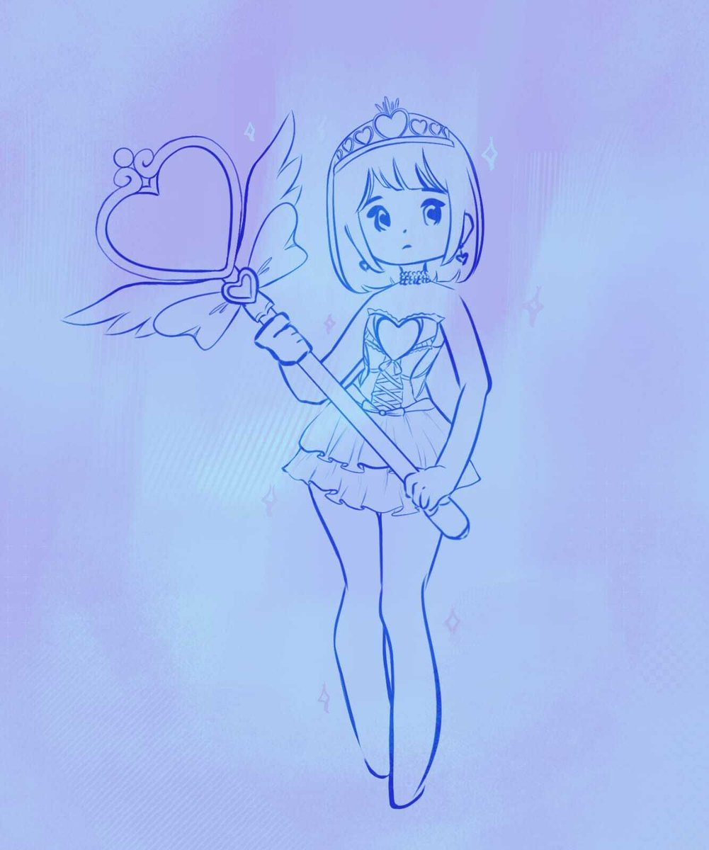 luminizi's tweet photo. Can you guess the character design reference? 👀💗 I'll give a small hint after 5 guesses ✨

#art #guesschallange #drawing #heartwand #cute https://t.co/WaHo6Fag1Z