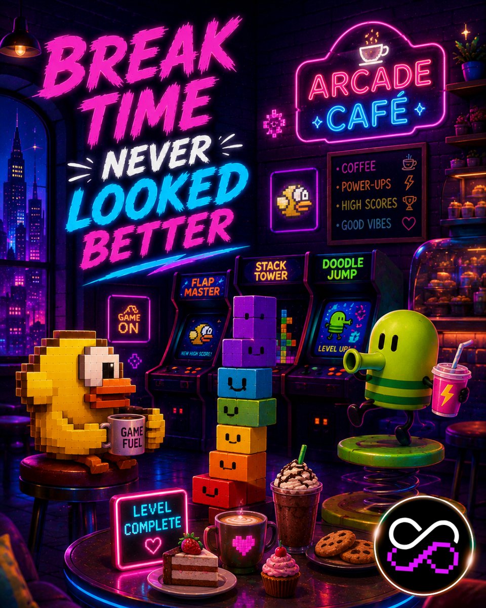 StringArc8's tweet photo. ☕ BREAK TIME NEVER LOOKED BETTER
Even the best players need a reset. 🎮
Relax. Recharge.
Come back ready for your next high score. ⚡
🎮 Play Now
🐦 Modern: https://t.co/qpXlFuDBj9
👽 Retro: https://t.co/hpyChfBBm0
#StringArc8 #PlayAndEarn #ArcadeGaming #GameOn #GamingBreak https://t.co/vfcnzIKA9Z