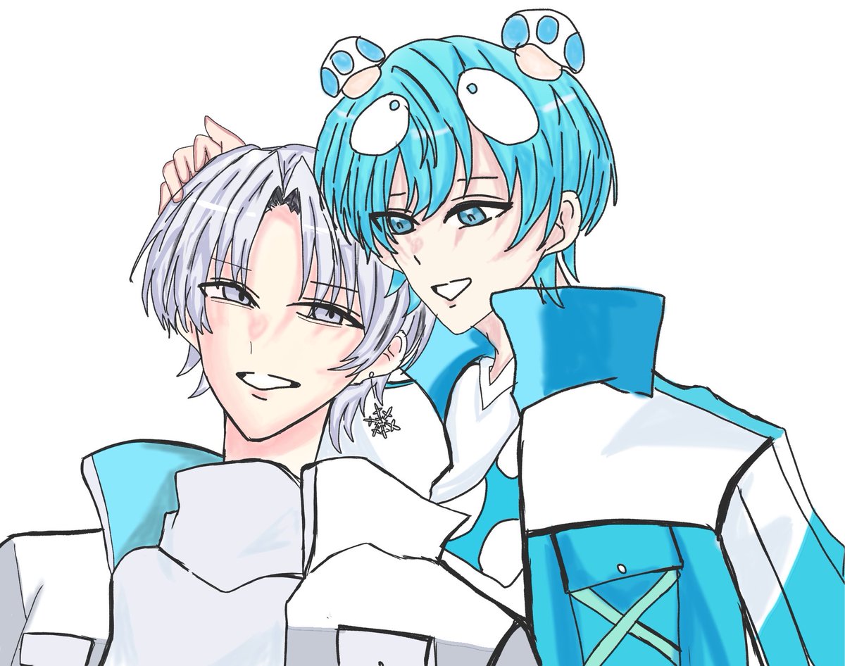 Umimasyu0216's tweet photo. 今回の新衣装AGF風なので描きました✌️
にしでいは世界を救う

#おさでいイラスト　#にしきくんあーと https://t.co/Uu9qu4eLO9