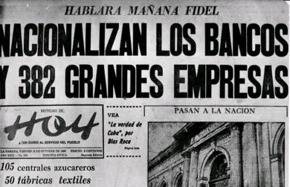 Magyury7's tweet photo. Memoramos hoy el anuncio de la nacionalización de gran número de empresas monopolistas norteamericanas, incluyendo las refinerías de petróleo, 36 centrales azucareros y las compañías de teléfonos y electricidad por #FidelCastro #TenemosMemoria #CubaViveEnSuHistoría #CiegoAvila https://t.co/HkJIva1hvq