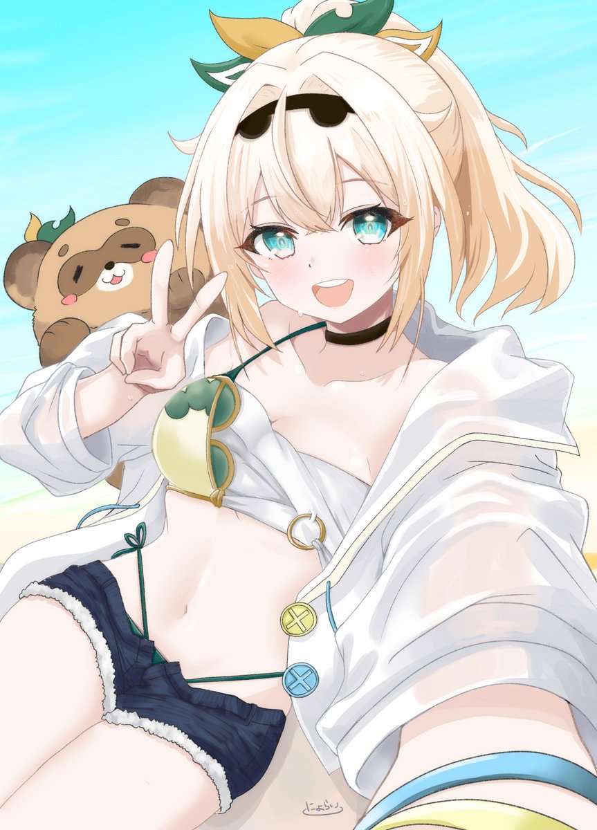 nyoraidegozaru's tweet photo. 夏のござるさん🍃
#いろはにも絵を https://t.co/LDDxKfsLNz
