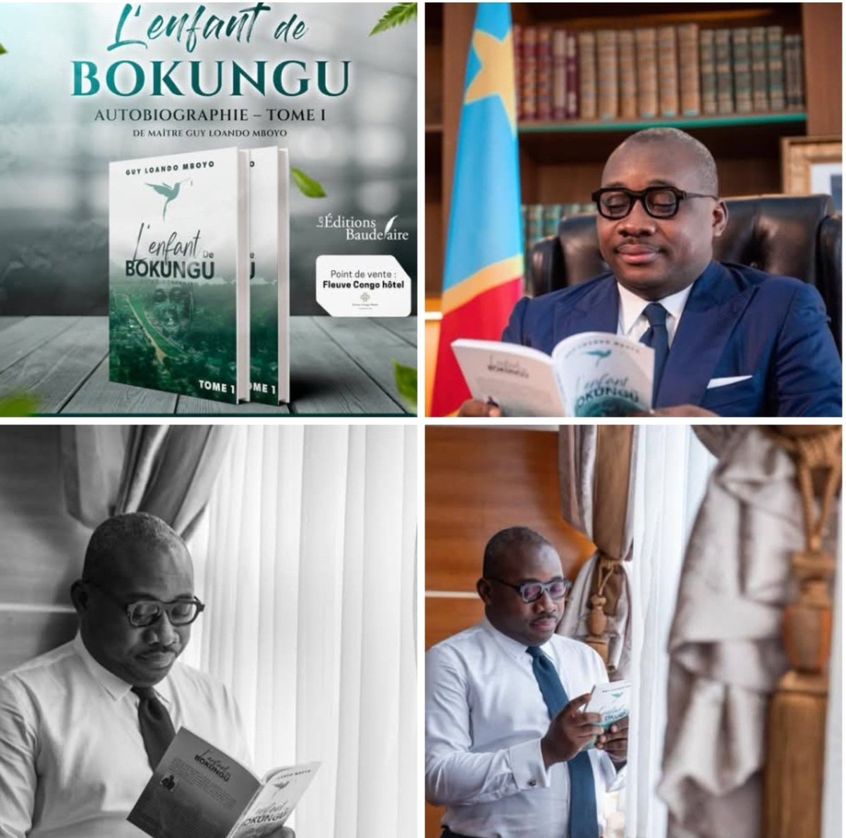 mbongo_isa82005's tweet photo. #RDC Plus qu’une autobiographie, L’Enfant de Bokungu – Tome 1 est une véritable source d’inspiration.

À travers son parcours, Maître Guy Loando Mboyo démontre qu’aucune origine ne détermine une destinée. Avec de la détermination, de la discipline, du travail et de la persévérance, il est possible de transformer les obstacles en opportunités et de réaliser ses ambitions.

Cet ouvrage s’adresse à tous ceux qui croient en leurs rêves, quels que soient les défis auxquels ils font face. Il vous rappellera qu’il est toujours possible d’écrire une histoire de réussite.

📖 L’ouvrage est disponible dès maintenant sur le site des Éditions Baudelaire :
https://t.co/0uYudm8K8X

@Presidence_RDC @fatshi13 @LukondeSama @Guy_Loando @Tele_50 @rtncofficielle1 @ArepOfficiel @FondationWidal
