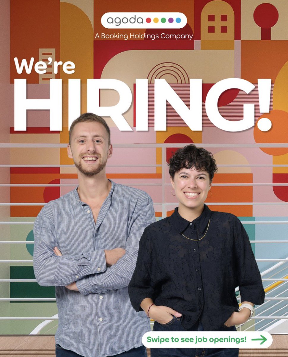 genzcorporation's tweet photo. AGODA BUKA 100+ LOKER TERBARU‼️

- Gaji auto 2 digit
- Kerja di relokasi ke Bangkok
- Visa ditanggung
- Buka berbagai loker di bidang Customer Service, Tech, People, Finance, Marketing, dll

Tertarik apply? cek infonya di link ini ya: https://t.co/lmJvJihARP

Scroll aja ke bawah ada banyak info loker lain juga!