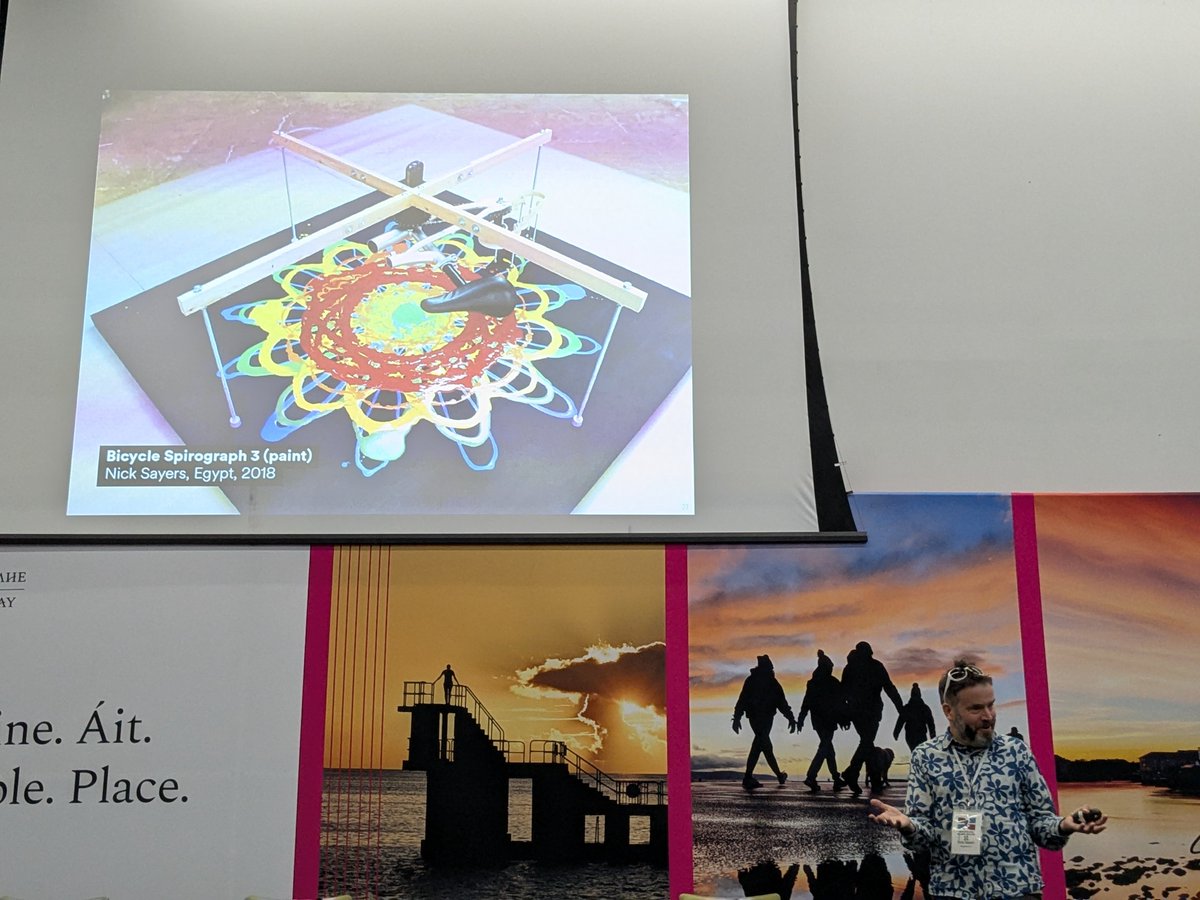 msmathcomp's tweet photo. This morning, we continue the @BridgesMathart conference with the keynote talk by @NickSayers. He tells us about "#MathArt with Meaning: Explorations in Artistic Mathematics," drawn from personal experience. (https://t.co/DbhPitj8n4) (1/2) https://t.co/Caa1OrT1u3