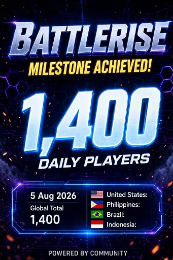 playbattlerise's tweet photo. Battlerise is back on the Play Store, and over 1,400 daily players are already back in the fight!

To celebrate our return, every single player who signs up before August 20th will receive 30 Marduk Shards.

An exclusive game code drops on August 20th to unlock your loot!

#Battlerise #MobileGaming #AndroidGames #GameReward