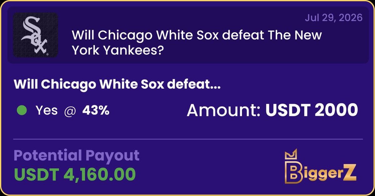 ArchieCalls's tweet photo. Yesss boom I just smashed this baseball prediction! Kalshi is dead, I'm printing on BiggerZ https://t.co/miMia34sYU