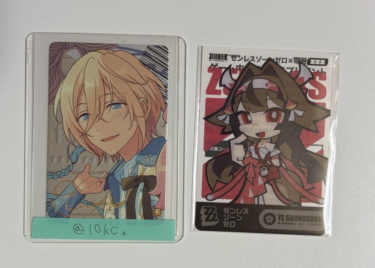 I0kCx's tweet photo. 【交換】ゼンレスゾーンゼロ ゼンゼロ 明治 コラボ クリアカード ファミマ ローソン

【譲】添付画像

【求】等身葉瞬光

検索からでもお気軽にお声掛けください！
郵送のみ https://t.co/qDoRggYfGq