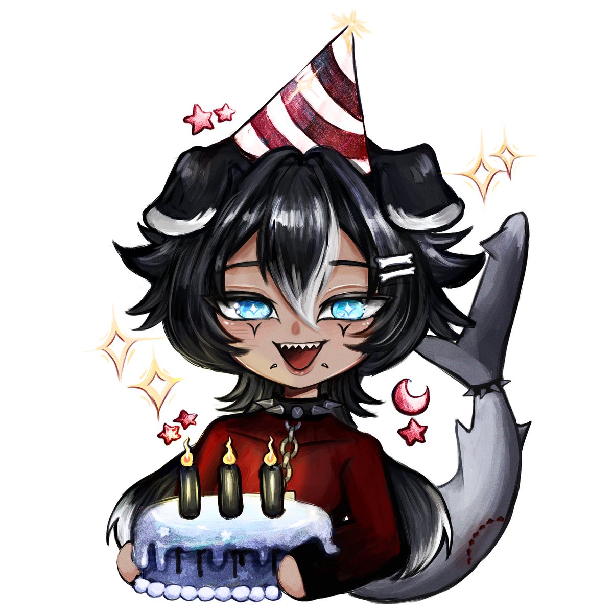Chakyuu_'s tweet photo. Happy barkday to ME! It's CRAZY how fast time flies by, and there is still so many things to do and achieve!

And I hope I will achieve them with you ♥
 
🎨@sencesaregone_ | #ChakyArt https://t.co/VRLlOYpLU7