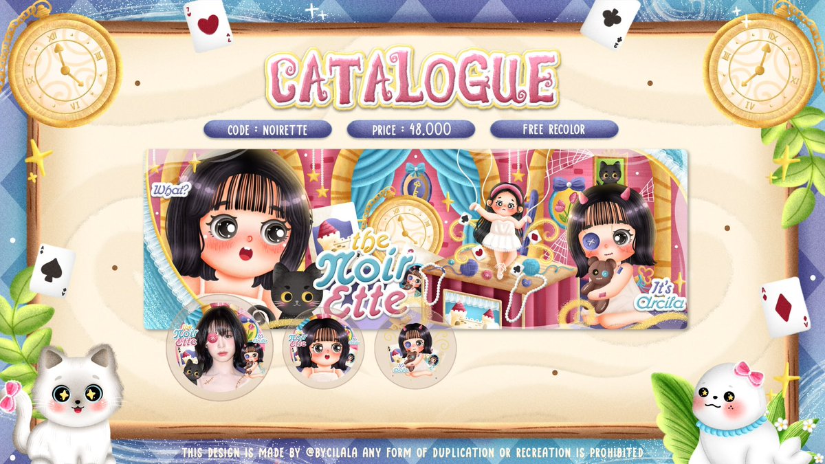 bycilala's tweet photo. Cila lahiran *lagi* 😭😭 Kenalan sama 'Noirette'—layout yang kalo ditanya konsepnya apa, aku susah buat jelasin 😭✌️dia ini temennya 'Gadis Cermin' alias layout dark ala-ala di kobamland 😼 semoga kalian suka! 

Boleh drop foto + copal ya guys, kalo bisa copalnya jangan yang cerah sksksksks nanti aku pilih 1-2 orang buat jadi kinci🐰
