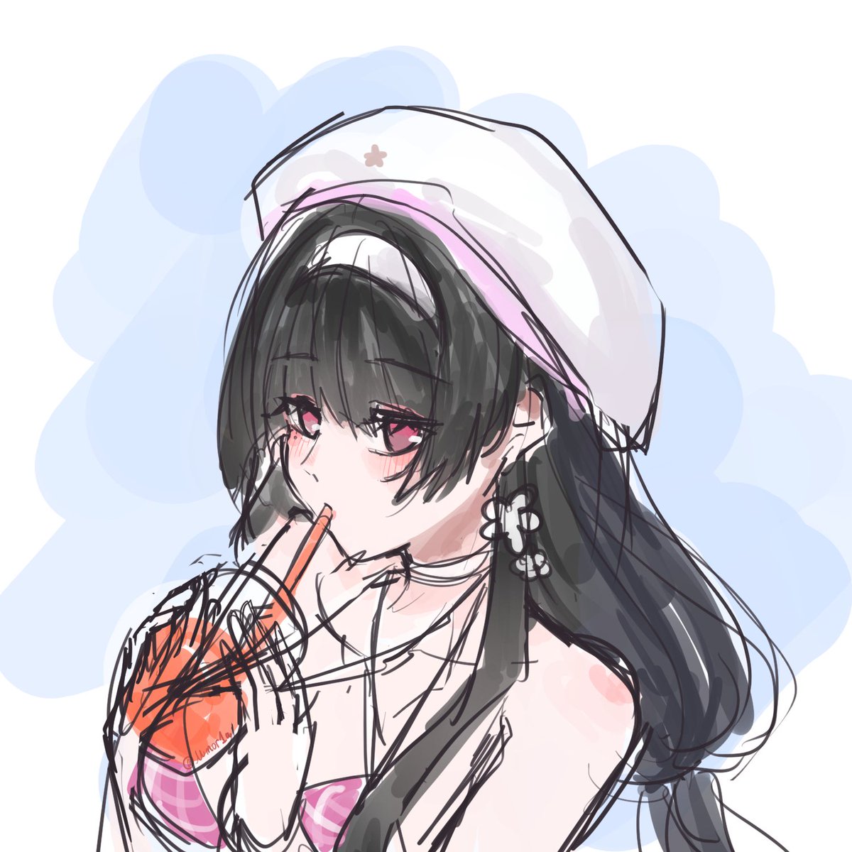 Mmor1a's tweet photo. 水着千咲 https://t.co/NCO6eX9jKp