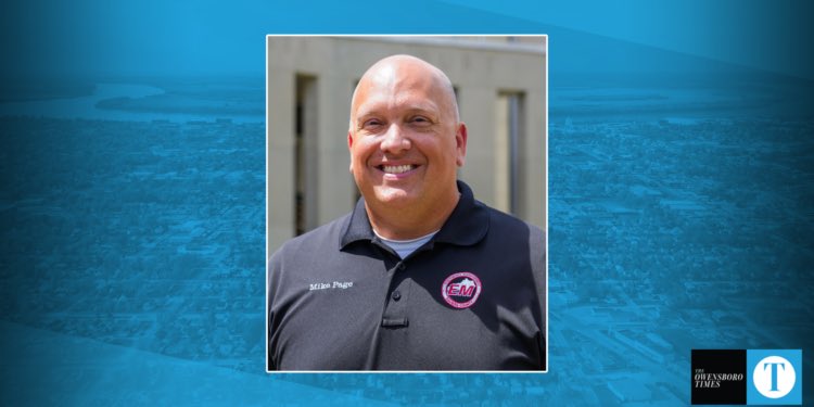 PStevensOT's tweet photo. Mike Page has been named the new director for the Daviess Co. Emergency Management Agency.

Page looks to improve the county’s preparation and response to disasters and threats. He worked for the Owensboro Police Dept. for 17 years before joining the EMA.

https://t.co/GQk790yEph https://t.co/KvW1ZaShJa
