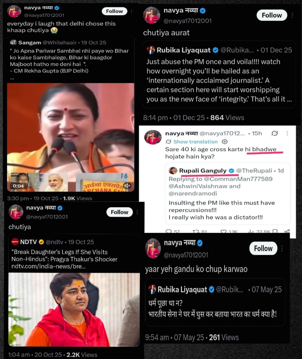Warlock_mohit's tweet photo. You have abused women many times. And i don't stand with you. 👍 https://t.co/9FpYBLQtvo