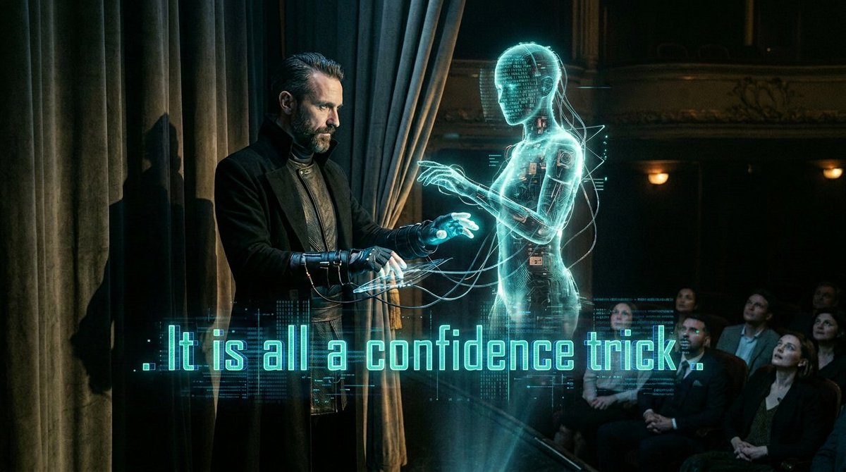 WTAFRich's tweet photo. ROGUE AI: A CONFIDENCE TRICK  - NEW ARTICLE

We are entering a time when we are being led to believe that artificial intelligence is on the verge of going AWOL.

https://t.co/KPOXmQ06yx https://t.co/ivxr3hLvPJ