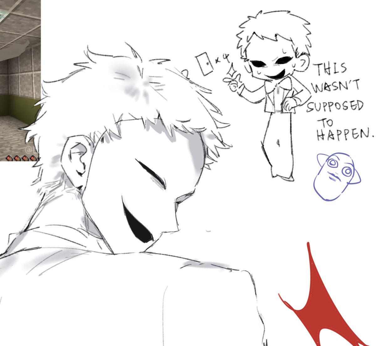 melom548101's tweet photo. finished drawing it within an hour after the video was posted, but I forgot to post it.💦
#lookout3d #mcyt #2doors #doorman https://t.co/H9ZABz0ZSO