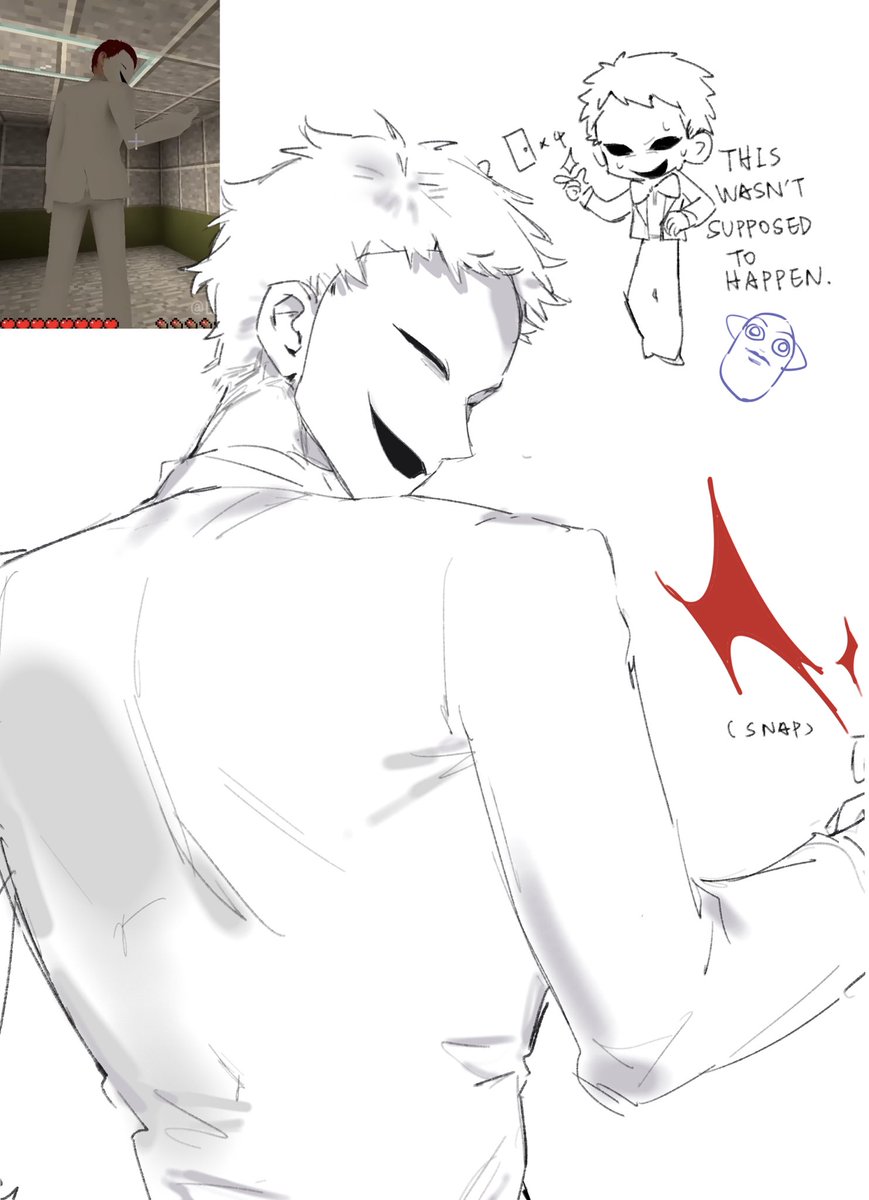melom548101's tweet photo. finished drawing it within an hour after the video was posted, but I forgot to post it.💦
#lookout3d #mcyt #2doors #doorman https://t.co/H9ZABz0ZSO