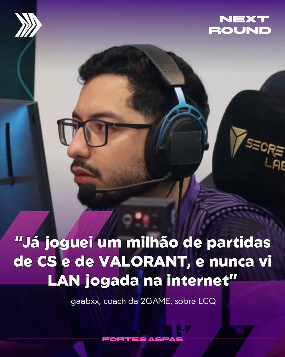 NextRoundBR's tweet photo. 🇧🇷 @gaabxxvlr sobre LAN da Grande Final do Last Chance Qualifier Americas:

"No primeiro dia, chegando lá, a primeira coisa que notei foi que as partidas estavam com 20 de ping. Já joguei um milhão de partidas de CS, de VALORANT, e nunca vi LAN jogada na internet. No dia 2, pareceu que estava tudo certo. O mapa 1 foi ok, mas logo depois, na Split, começou a travar. Eles não voltaram nenhum round – e, no final, acabamos perdendo”