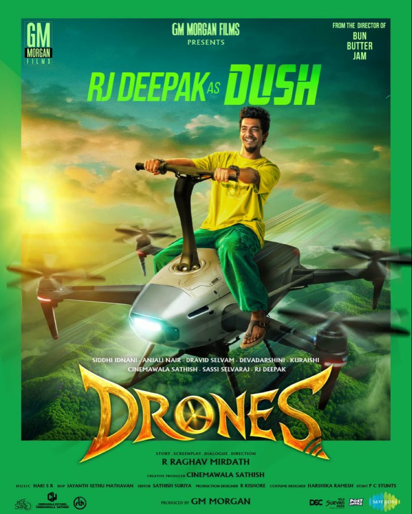 OnlyKollywood's tweet photo. The next RJ steps to silver screens is @rjdeepak_offl aka #PrankCallDeepak. 

He plays DUSH in the fun, fantasy horror entertainer #Drones. 

@GMMorganFilms https://t.co/dvY72wKwQr