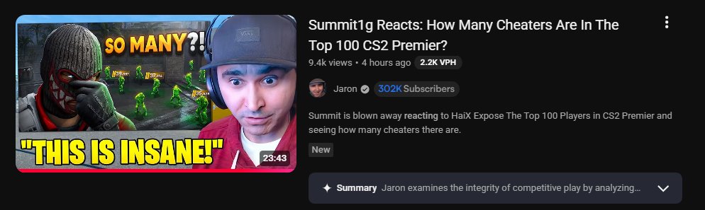 KingHaiX's tweet photo. I’m currently facing a difficult situation and would genuinely appreciate some perspective.

Summit1g recently uploaded a reaction to my latest viral video using the same title and thumbnail, less than three days after the original was published.

I want to make it clear that I have nothing against people reacting to my content or Summit1G.

In fact, I’m generally happy to see other creators engage with my work. 

However, within our relatively small creator community, there is an informal understanding that reactions should 
ideally be uploaded at least seven days after the original video. 

This gives the original creator a fair opportunity to reach their audience and benefit from the initial momentum.

When a much larger creator uploads a reaction almost immediately, particularly with the same title and thumbnail, it can significantly affect the performance of the original video. 

Their upload may appear ahead of mine in search results and recommendations, and because they have a much larger audience, their version is likely to receive considerably more views.

Unfortunately, I’m not speaking hypothetically.
This has happened to me several times before with OhnePixel. 

Some of his reaction videos received millions of views, while my original videos struggled to reach even 10% of his success.

Based on those experiences, I have seen firsthand how an early reaction upload from a major creator can reduce the visibility and growth of the original video.

I put an enormous amount of time, effort, and care into my content. 

Naturally, I want each video to have a fair chance to reach its full potential. 

It is extremely discouraging to see that momentum interrupted because a significantly larger channel has uploaded a reaction before the original has had enough time to circulate.

If the reaction would have been uploaded 7 to 10 days later, I would not have had an issue with it at all.

I have also seen comments under Summit’s video saying that it will help my channel grow. 

While that may seem logical, my previous experiences have shown the opposite. 

In practice, viewers often watch the reaction instead of seeking out the original, especially when both videos use identical titles and thumbnails.

At the moment, I have the legal right to take the video down, but I’m genuinely unsure whether that would be the right decision.

I have nothing against Summit personally, and I am confident that he did not intend to harm my video or my channel.

That is what makes this situation so difficult. 

I do not want to create unnecessary conflict, but I also need to protect my work and the future of my channel.

It is also extremely important for me to explain why the performance of this particular video matters so much.

I live in Russia, so my channel is not monetized, which means I receive 0 advertising revenue from YouTube. 

Because of sanctions, I am losing dozens of thousands of dollars of monthly income from the ad revenue.

The only way I can earn money from creating videos is through sponsored integrations placed directly within my content.

This video, like several of my previous videos, does not contain any sponsored promotion because I currently do not have an active sponsor. 

However, videos that perform exceptionally well and reach a wider audience (like this one) are what allow me to attract potential sponsors and create future opportunities for my channel.

For me, the success of a viral video is therefore not simply about views, numbers, or recognition. 

It can directly determine whether I am able to continue earning an income from the insane amount of work I put into my content.

In case some of you didn't know, creating high quality content is really expensive.

That is why it is incredibly important for this video to reach as many people as possible and to have a fair opportunity to benefit from its own momentum.

I would sincerely appreciate hearing other people’s opinions on how I should handle this situation.