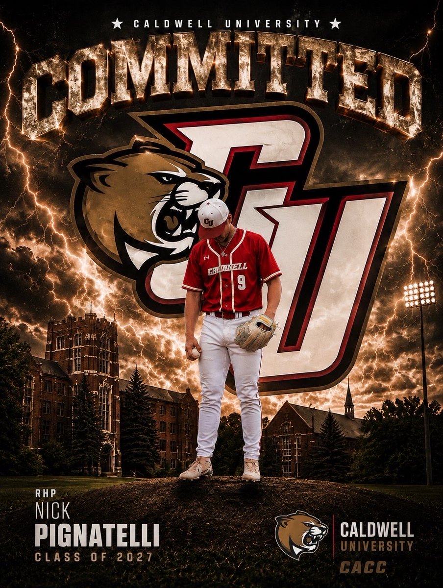 CNCougarsBBall's tweet photo. Congratulations RHP Nick Pignatelli who committed to play at Caldwell today. Great kid and great fit! https://t.co/of9Efuzysg