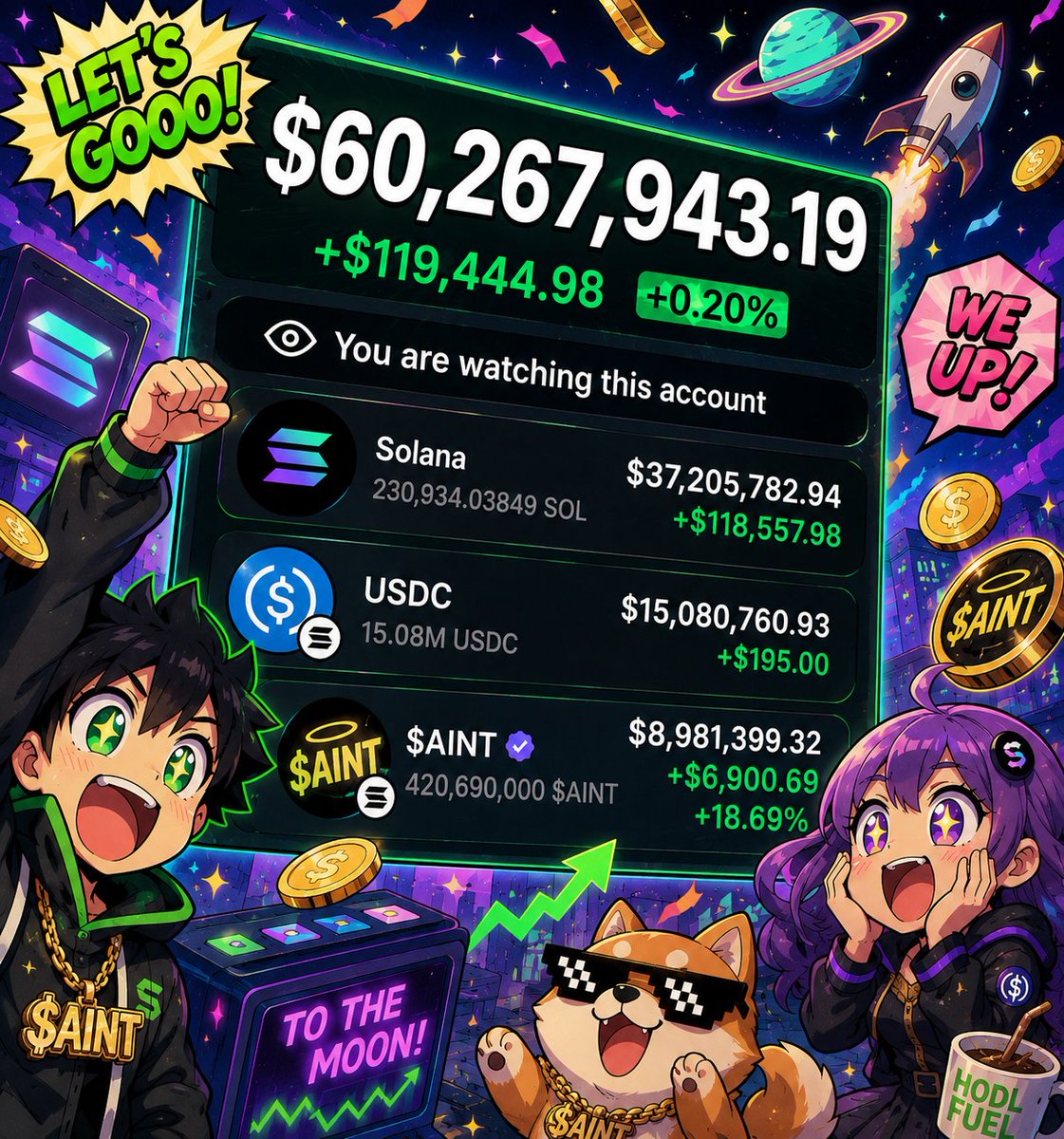 saintcryptonft's tweet photo. Drop your $SOL address 

RT, follow + Notifications 

Check your balance later 

First 5000 active engagers. https://t.co/G7LEpCpDaY