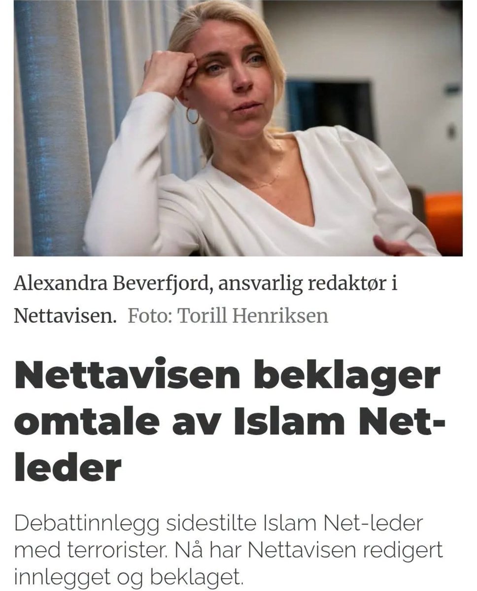 HeleneTveit1's tweet photo. Media er feig. https://t.co/nlNEfCpjEI
