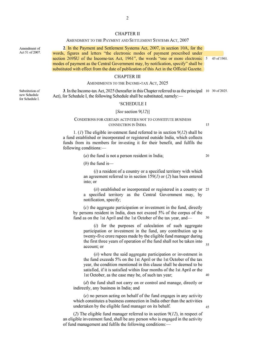 KushalGarg03's tweet photo. 💳 UPI Transactions May Soon Carry Charges?

The proposed amendment to the Payment and Settlement Systems Act, 2007 replaces the reference to electronic payment modes prescribed under Section 269SU with a provision allowing the Central Government to notify one or more electronic modes of payment.

While this doesn't automatically impose charges on UPI, it does provide the Government with greater flexibility to specify notified electronic payment modes in the future.

This raises an important policy question:

If UPI charges are introduced, what do you think is fair?

Zero charges to keep digital payments free?

A nominal MDR for large merchants?

Charges only above a certain transaction value?

Or a completely different model?

I'd love to hear your perspective. Share your thoughts in the comments. 👇

#UPI #DigitalPayments #Fintech #PaymentSystems #IncomeTax #TaxUpdates #India #Finance #Policy #LinkedInDiscussion