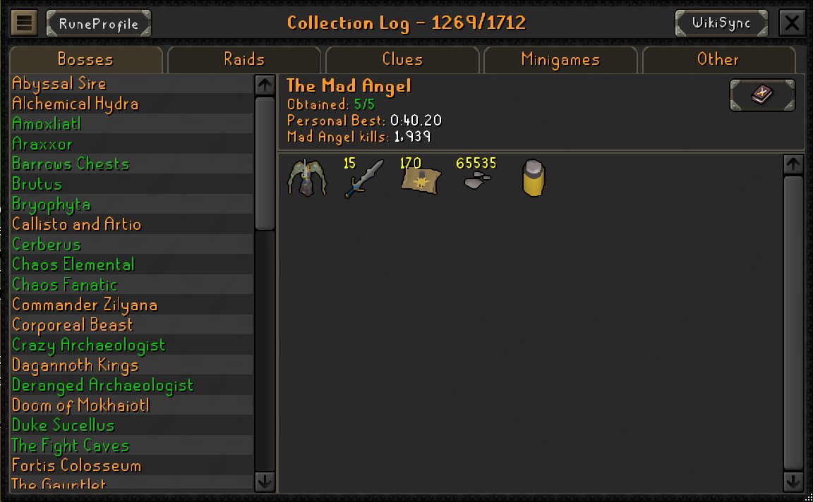 mln__RS's tweet photo. mad angel is greenlogged i can finally move on to do the clues now https://t.co/QjIAvgrlfY