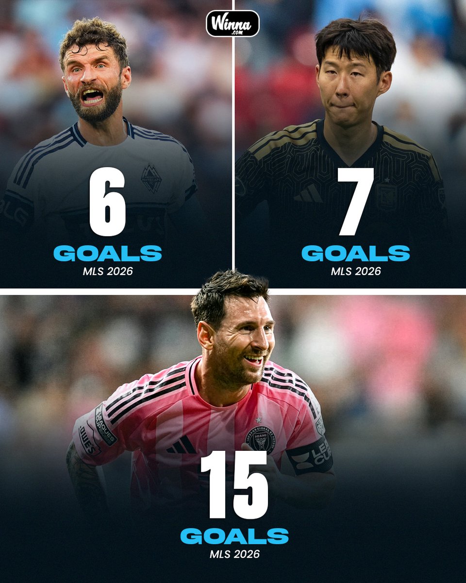 WinnaFC's tweet photo. 🚨| CRAZY STAT: Lionel Messi has scored more MLS goals in 2026 than Müller and Son combined.😳

MLS ain't easy unless you're Messi.🐐 https://t.co/1yPigmvbPP