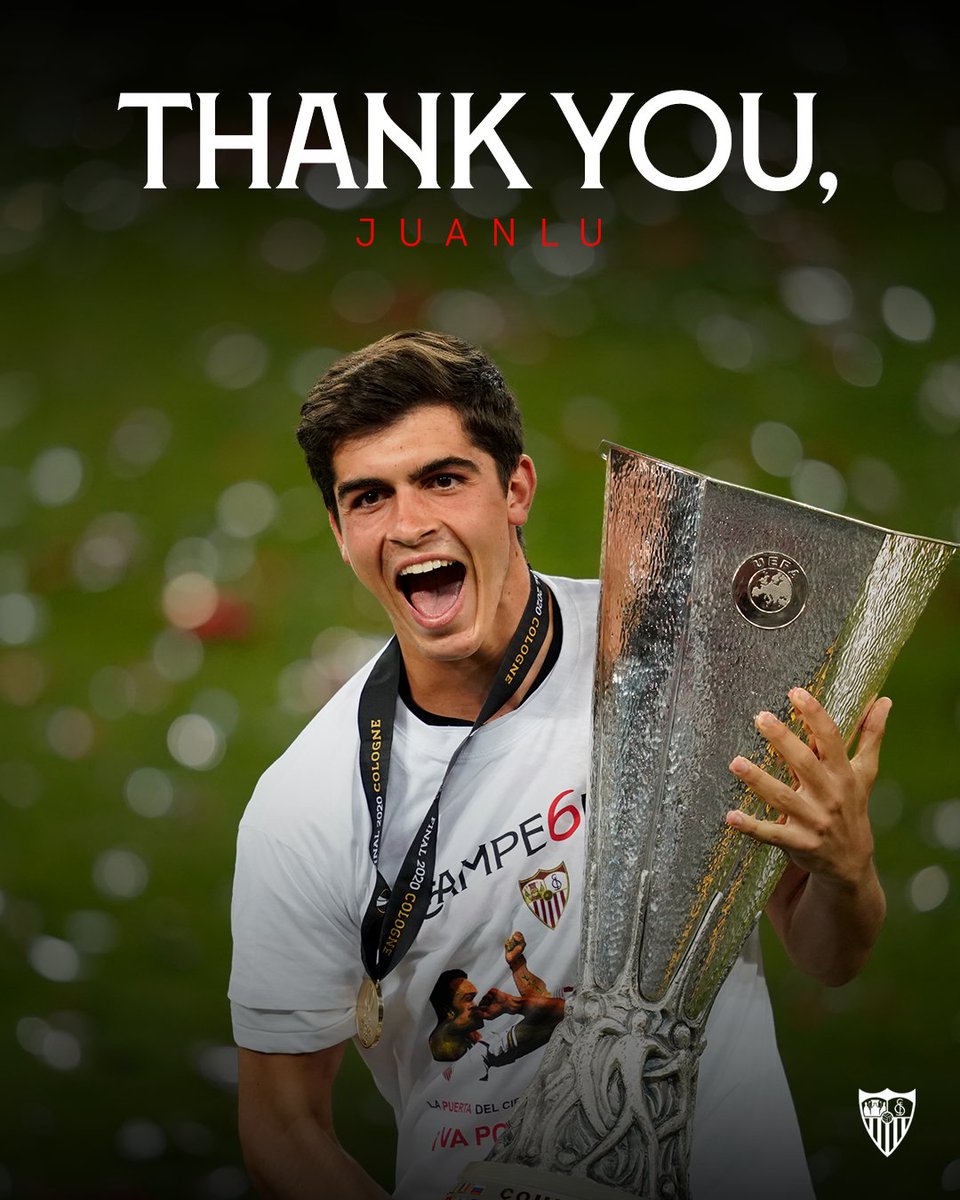 SevillaFC_ENG's tweet photo. ℹ️ An agreement has been reached with AFC Bournemouth for the transfer of Juanlu. 

🤍❤️ Thank you for everything and good luck!  🙌🏽

🔗https://t.co/moryg6OqkS https://t.co/mEJZlDU97T