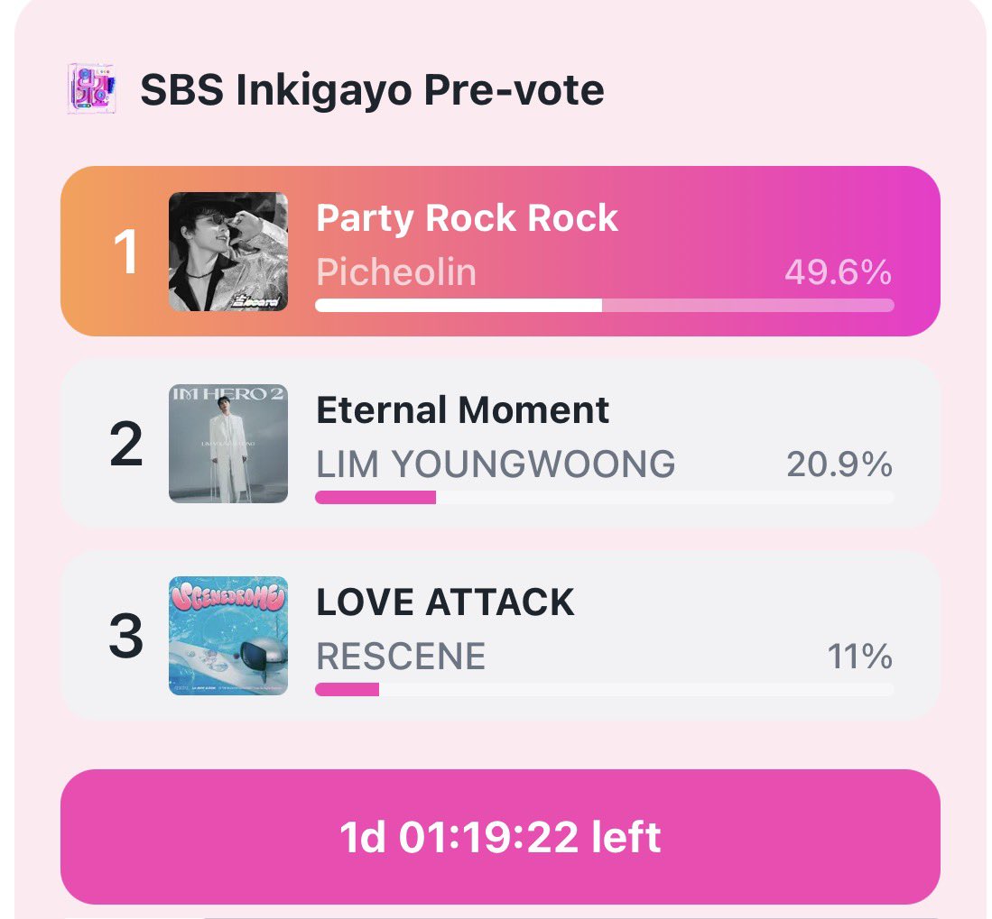 just_svtph's tweet photo. 📢 ‼️VOTING ENDS TOMORROW 
SBS Inkigayo Pre-Vote: PICHEOLIN (SEVENTEEN'S DINO) — ‘PARTY ROCK ROCK’ on LiNC

🗓️ Until: August 7, 2026, 23:59 KST
🎯 Goal: Rank #1
📌 1 vote = 30 fan points/8 gems
📌 Max 10 votes = 300 fan points per account/day/80 gems 
📌Full guide (with translations): https://t.co/SYESY0Q4n3
Vote here: https://t.co/IqUrdh2SsY

#피철인 #Picheolin
#DINO #디노
#세븐틴 #SEVENTEEN 
#吉BOARD #길보드
