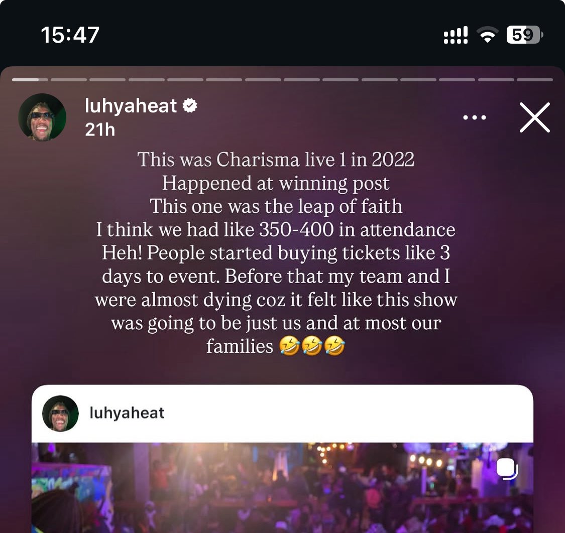 fallaciousipupa's tweet photo. The sentence after “Heh!” is what happens when event organizers don’t sell tickets in waves.

Kenyans buy things last minute, good luck booking venues and paying suppliers + service providers.

credits: @luhyaheat https://t.co/l94UQEpqlc