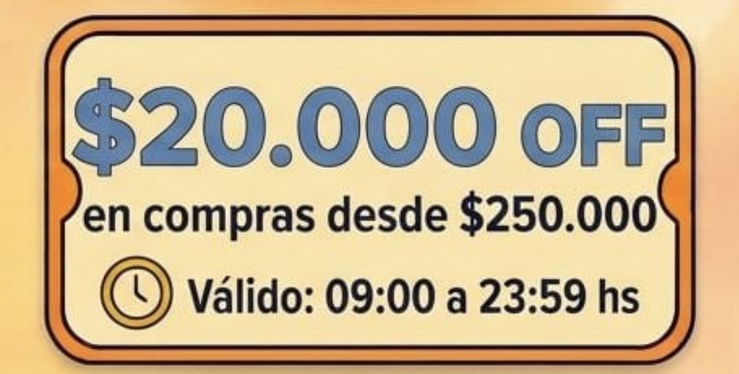 SoloPrecioCupon's tweet photo. Buenos dias!!! 

Nuevo cupon de Mercado Libre 🎁 

$20.000 OFF en $250.000 o más 

Les dejo el código en el link 👇

https://t.co/i6YM49uD9N https://t.co/hPhdd7Kvst