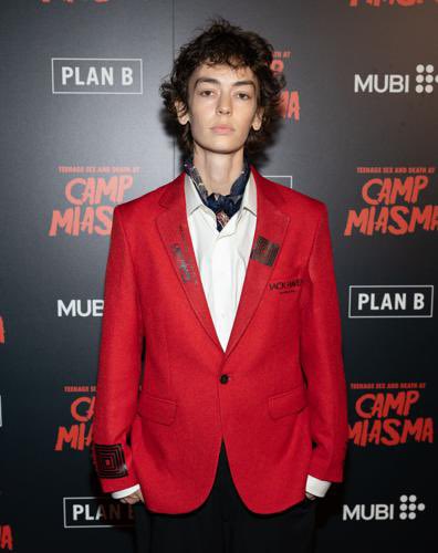 mackattacko's tweet photo. Ran around my house with joy this morning when I woke up to see that Jack wore the jacket I made to the premiere. Thank you Jack. This means so much to me. @CampMiasmaFilm @sapphicspielbrg #campmiasma #jackhaven #littledeath https://t.co/aeCGCrXxDl