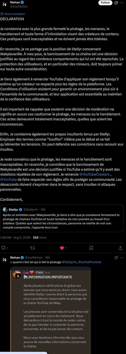 Master9292i's tweet photo. @Stellyrfn C'est ta mère qui suce sa pipe sale merde tu a hacke son compte pour le faire ban et tu fait le suceur https://t.co/GXr03UPEna