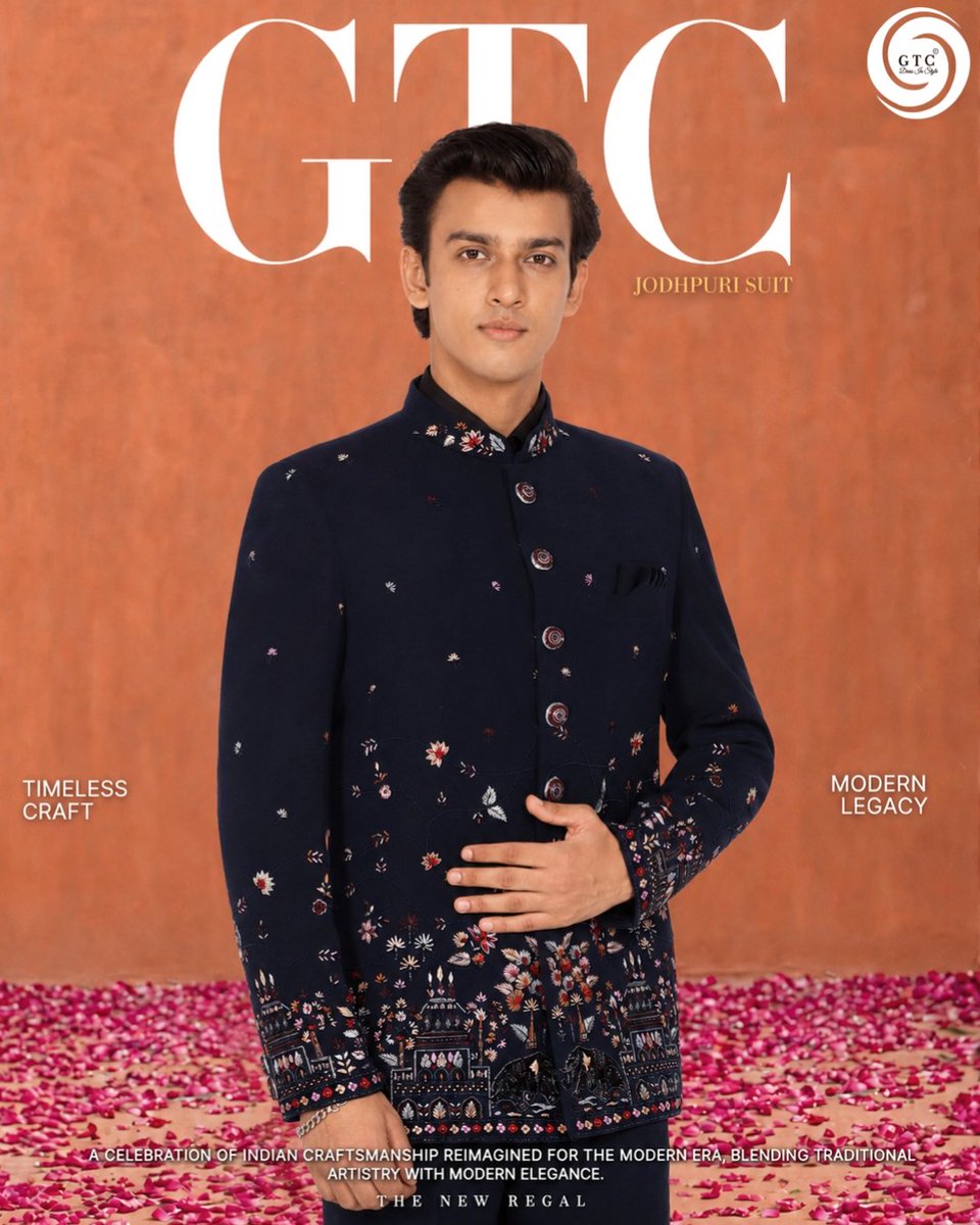 AMBECOLLECTIONS's tweet photo. Make a statement in this regal GTC- Jodhpuri Suit, where intricate detailing, rich embroidery, and timeless style come together 👑

📍 Made-to-Measure | 🌍 Worldwide Shipping
📩 DM or WhatsApp +91 8828128122 to order or enquire.

#JodhpuriSuit https://t.co/HWeOij7Io8