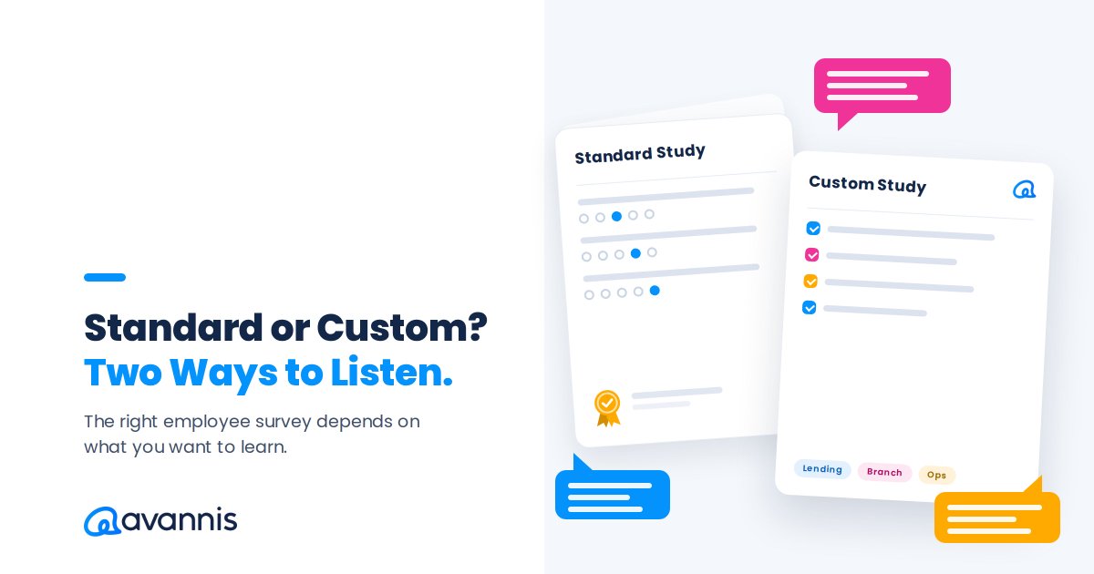 avannisinc's tweet photo. Standardized or custom? The right employee study depends on what your CFI is trying to learn — not how much customization it can add.
Here’s how to choose:

https://t.co/Jq3y3xHy2C https://t.co/RV12NHFsg9