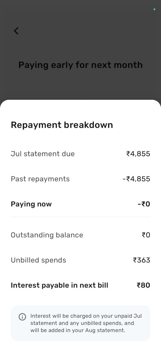 anil_kumar_a143's tweet photo. I paid 500 through @BharatConnect_ on 5th July but transaction getting under processing and money debited from my account but after some days money refunded in account and interest fees added in my Credit Card approx 197 on only 461 this is unfair because failed by app for glitch https://t.co/nYghZDTP3c