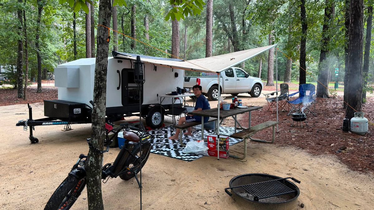 adventuresns's tweet photo. The first camping trip in the DIY squaredrop camper is complete. New video content coming soon including a complete tour!

#DIYcamper #homemadecamper #squaredropcamper #camperbuild #camping #camper #squaredrop https://t.co/Hnk5WXOoQy