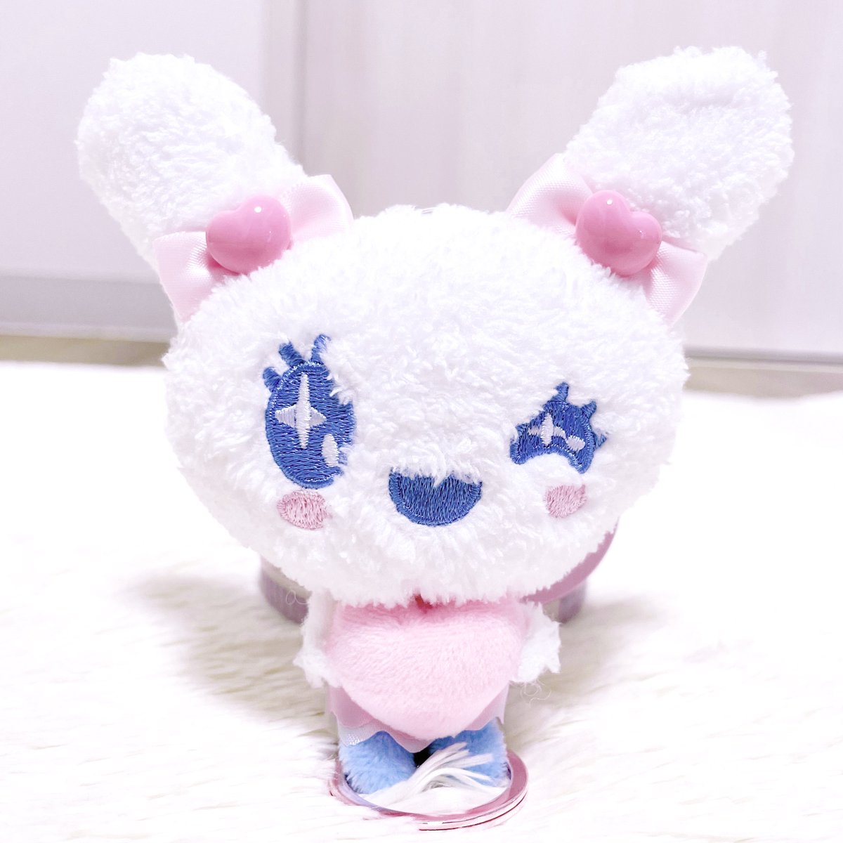 __nenecoco's tweet photo. たまごっちのリール付きマスコットとフロッキーマスコット💗リール付きマスコットはラブリっちにしてフロッキーマスコットはみみっちにした♡*.° どったもピンクのリボンが可愛いᕱ⑅ᕱ https://t.co/pjGO5M8XSj