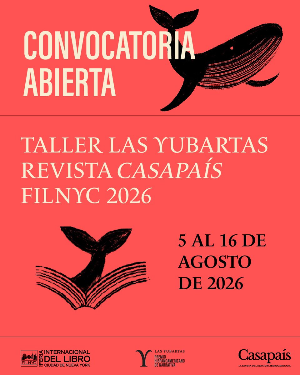 TrabalisEd's tweet photo. la Feria del Libro de NYC, el Taller Las Yubartas abren su convocatoria para escritor@s, traductor@s interesados en trabajar de manera cercana con editor@s en el proceso de revisión, edición y preparación de una obra en proceso. Del 5 al 16 de agosto.
 https://t.co/EOsQYzC5s5 https://t.co/G94lKJChzH