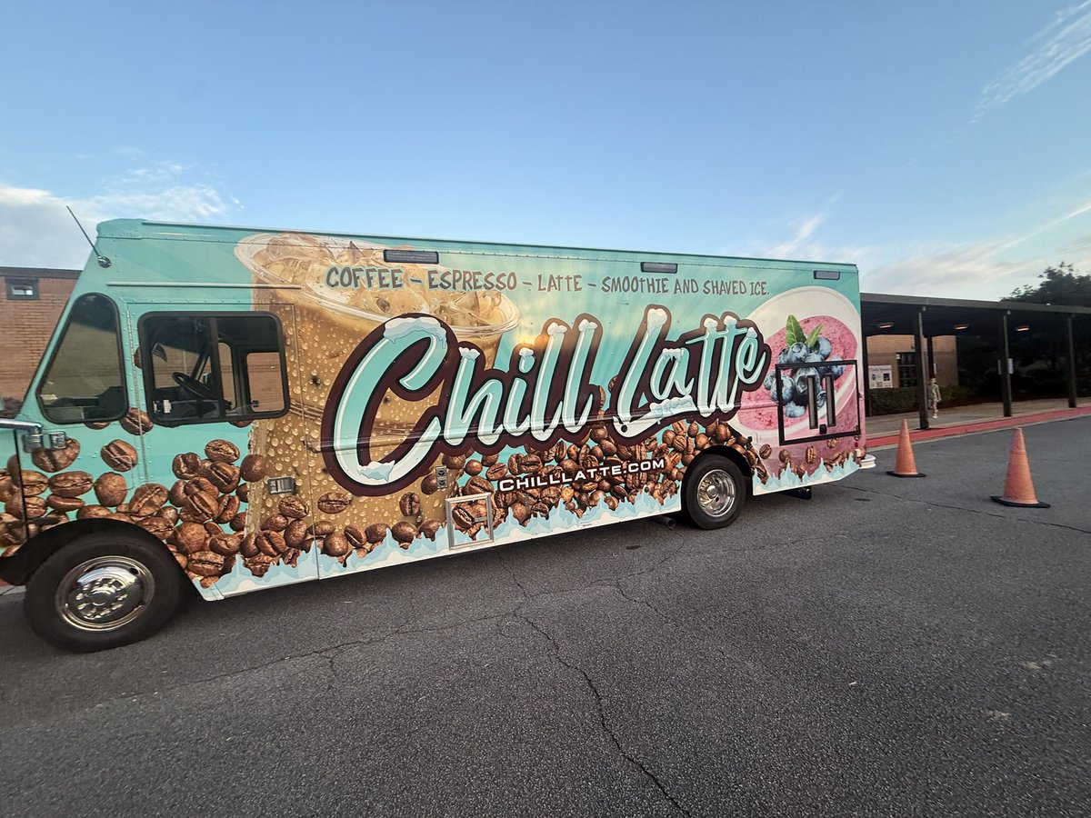 FreyElementary's tweet photo. What a great way to start a Thursday at Frey! Thank you PTSA for providing the delicious Chill Latte coffee truck!☕️❤️☕️@lbailey801 https://t.co/cEdEdeiZT0