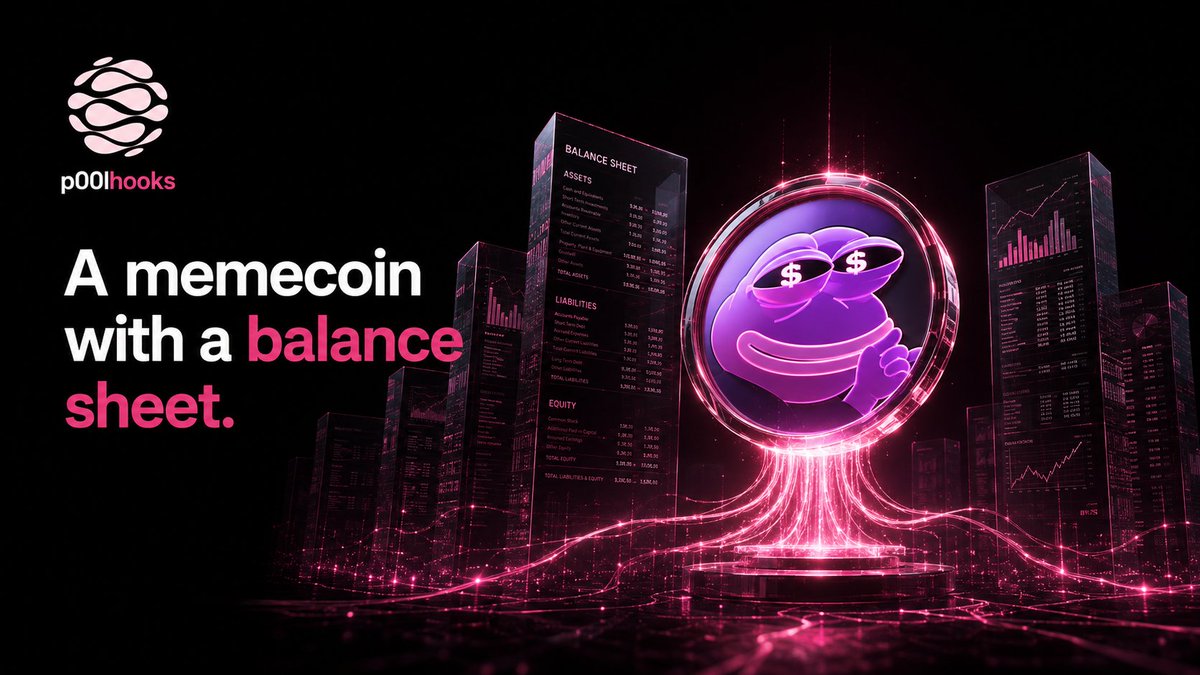 P00LHooks's tweet photo. Memecoins don't have to rely on hype alone.

With p00lhooks, a token can launch on Uniswap v4 while directing swap fees to any X handle. Rewards accumulate on chain until they're claimed. https://t.co/u3VHuUocdF