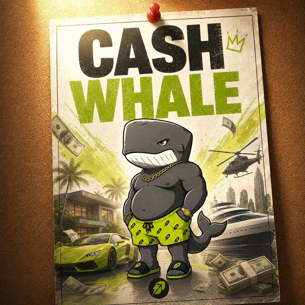 cashwhalememes's tweet photo. Cash Whale is a rich whale living the luxurious life. He has a chill dad-bod figure, a confident attitude, and the kind of energy that says he already made it.

ca: 0x8dd4403bee960ca59946bee63a846164db71f8cc

COMMUNITY: https://t.co/nNlNryWKHl https://t.co/6HOCZXDJRo
