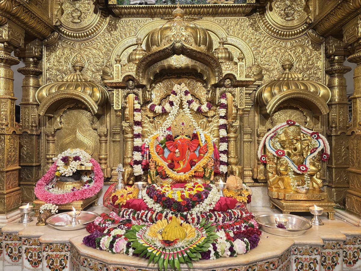 SVTMumbai's tweet photo. 🙏 गणपती  बाप्पा मोरया 🌺मंगलमूर्ती मोरया 🙏०६/०८/२०२६
🙏Ganapati Bappa Moraya 🌺 Mangalmurti Moraya  🙏06/08/2026 https://t.co/oYqiEzKaiI