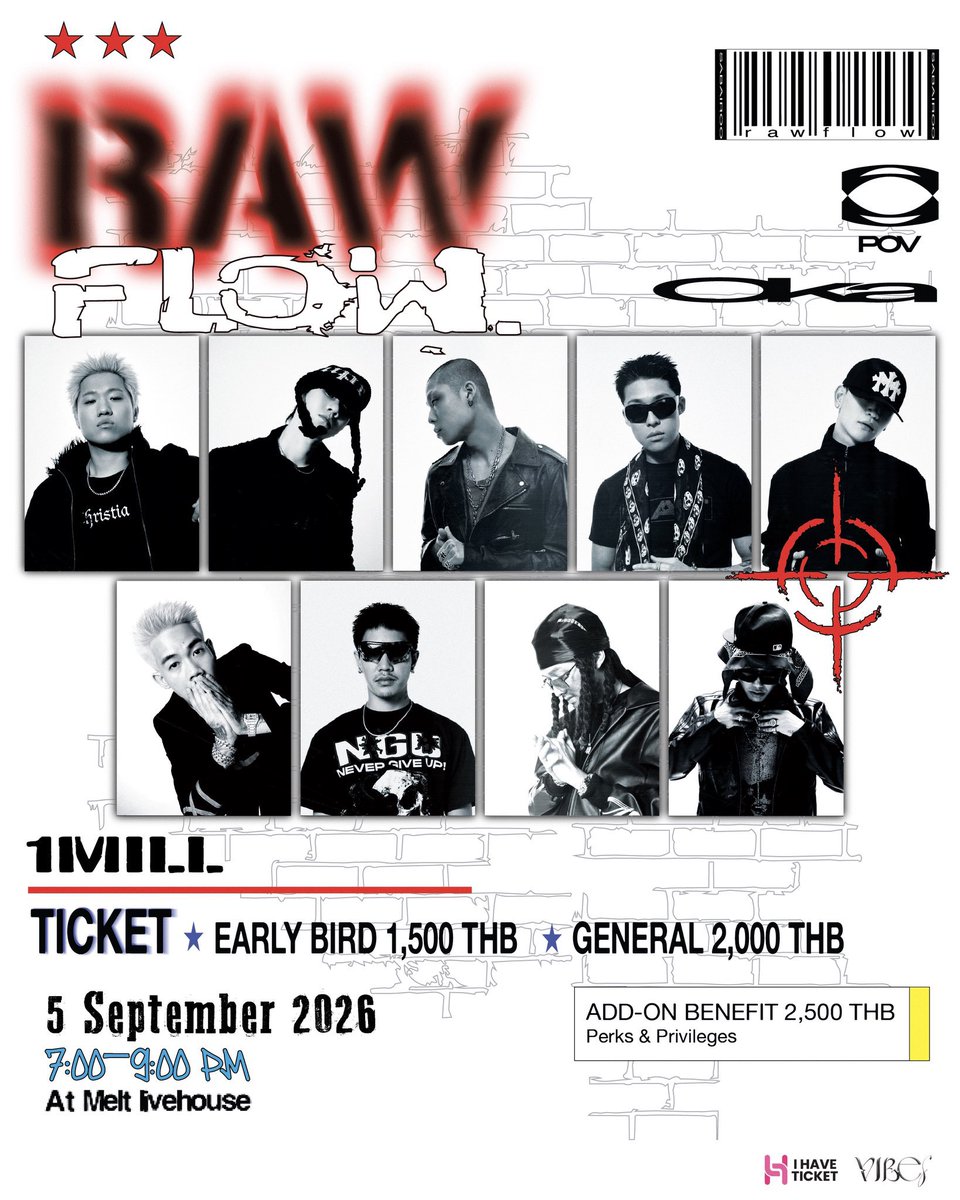 KHipFiles's tweet photo. 🗓️ Update! คอนเสิร์ต K-Hip ที่จะเกิดขึ้นที่ประเทศไทย เร็วๆนี้ ᯓ★

•  5 Sep ㅡ  OKASHII #RAWFLOWPROJECT
• 5 Sep ㅡ oceanfromtheblue #WayToBlueinBKK 
• 19 Sep ㅡ Royal44 #AvantGardeLiveinBangkok
• 21 Oct ㅡ 0WAVE #0WAVELiveInBKK2026 https://t.co/n0hONogaYr